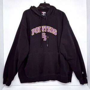 University of Wisconsin Stevens Point UWSP Pointers Hoodie Sweatshirt Black XXL